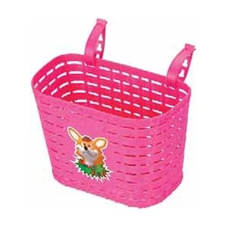 Cesta bicicleta infantil plástico Rosa/Azul