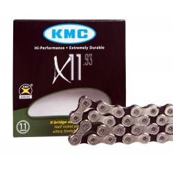 Cadena KMC X11 11V PLATA/NEGR 114P 
