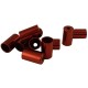 Tope funda cable 0,5 Rojo/Negro/Plata (1 UNIDAD)