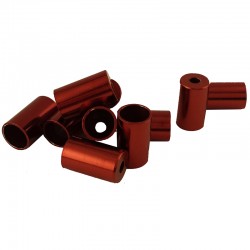 Tope funda cable 0,5 Rojo/Negro/Plata (1 UNIDAD)