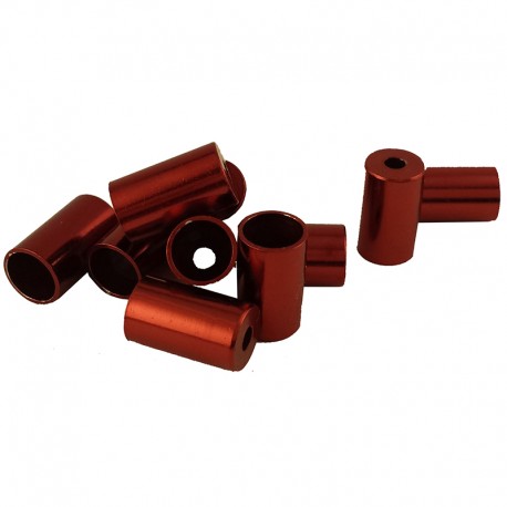 Tope funda cable 0,5 Rojo/Negro/Plata (1 UNIDAD)