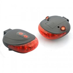 Piloto trasero con 3 Leds y 8 funciones con laser