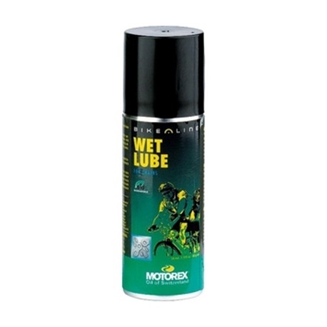 Aceite para cadena en Spray WetLube Motorex de 56ml para clima húmedo