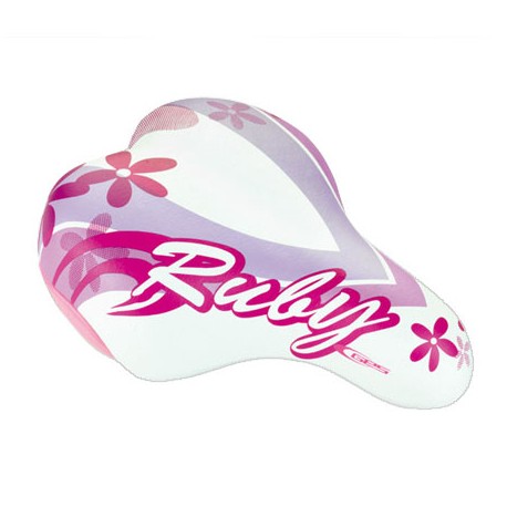 Sillin de niña "RUBY" con nuez Blanco/Rosa